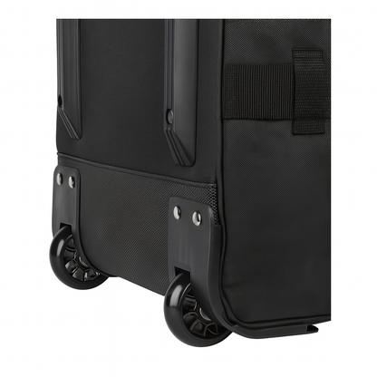 Lightweight Wheeled Holdall Travel Bag – Large Trolley Duffle Luggage 27'' Black
