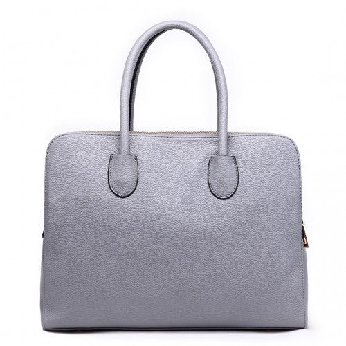 Miss Lulu LT1726 coffee and cloudy blue shoulder bag – detail view 3
