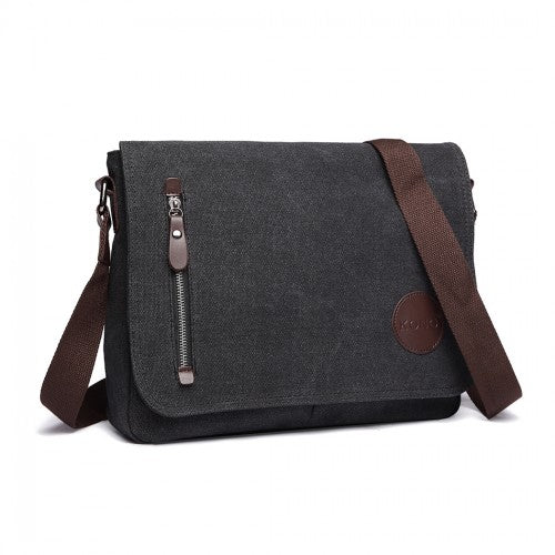 E1824 - Kono RFID-Blocking Retro Style Canvas Cross Body Messenger Bag