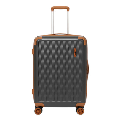 Fantana Premium Expandable Luggage - Hard Shell Polycarbonate, 360° Spinners, TSA Lock - Dark Grey