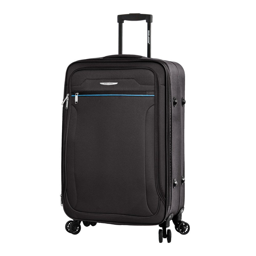 Easy Luggage Madisson's Black Soft Shell Luggage : Xs to Large Sizes, Lightweight Suitcase, Duffle Bag, and Wheeled Holdall - Now on Sale!
