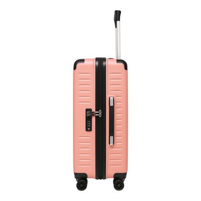 Fantana Premium Expandable Luggage - Hard Shell Polycarbonate, 360° Spinners, TSA Lock - Pink