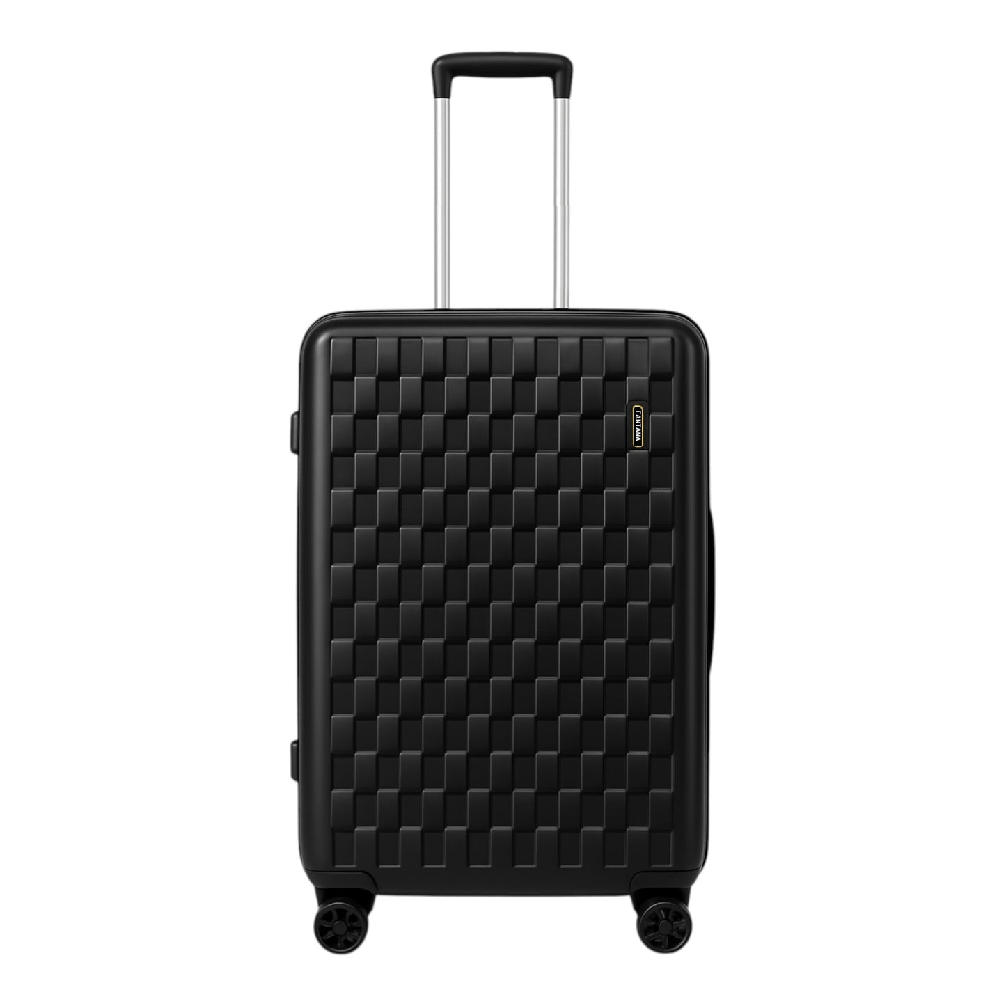 Fantana Premium Expandable Luggage - Hard Shell Polycarbonate, 360° Spinners, TSA Lock - Black