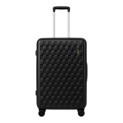 Fantana Premium Expandable Luggage - Hard Shell Polycarbonate, 360° Spinners, TSA Lock - Black