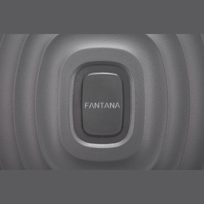 Fantana Hard Shell Polypropylene Suitcase 4 Wheels Travel Luggage Trolley Ultra Light Case Grey