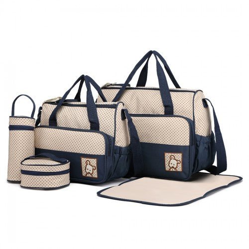 9026 Miss Lulu Polyester Pcs Set Maternity Baby Changing Bag