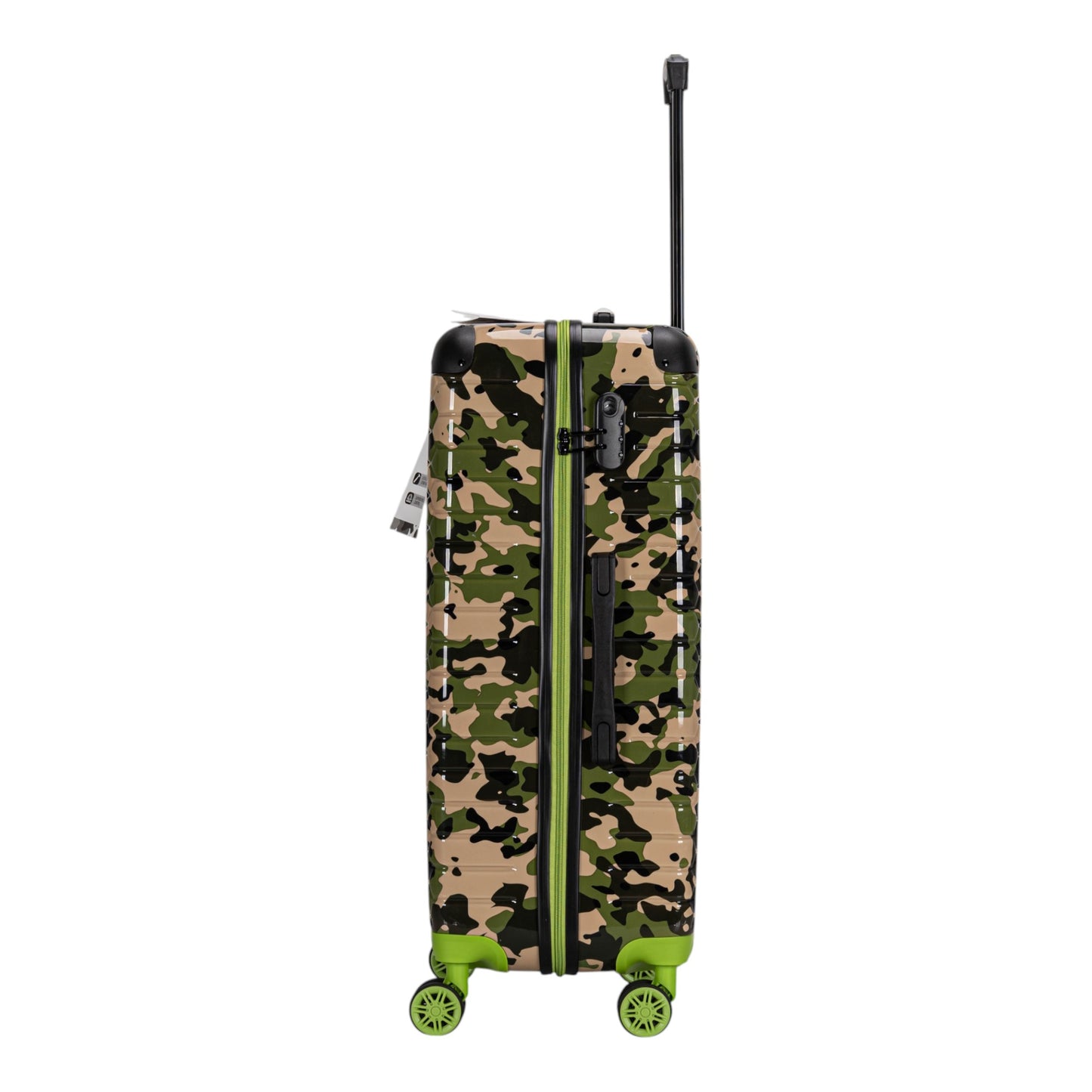 Eagle Camouflage Print Lightweight 4 Wheel ABS Hard Shell Luggage Suitcase Green