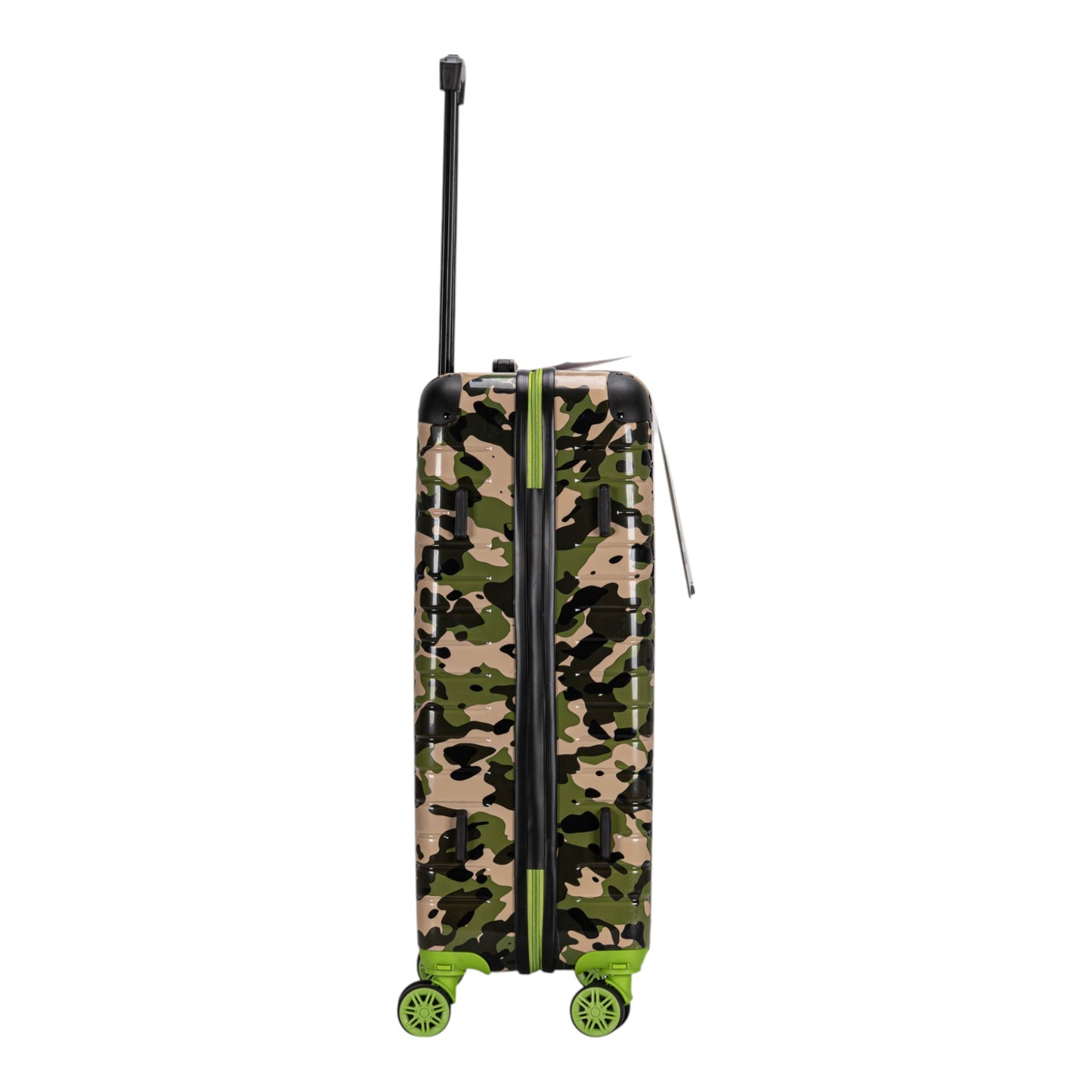 Eagle Camouflage Print Lightweight 4 Wheel ABS Hard Shell Luggage Suitcase Green