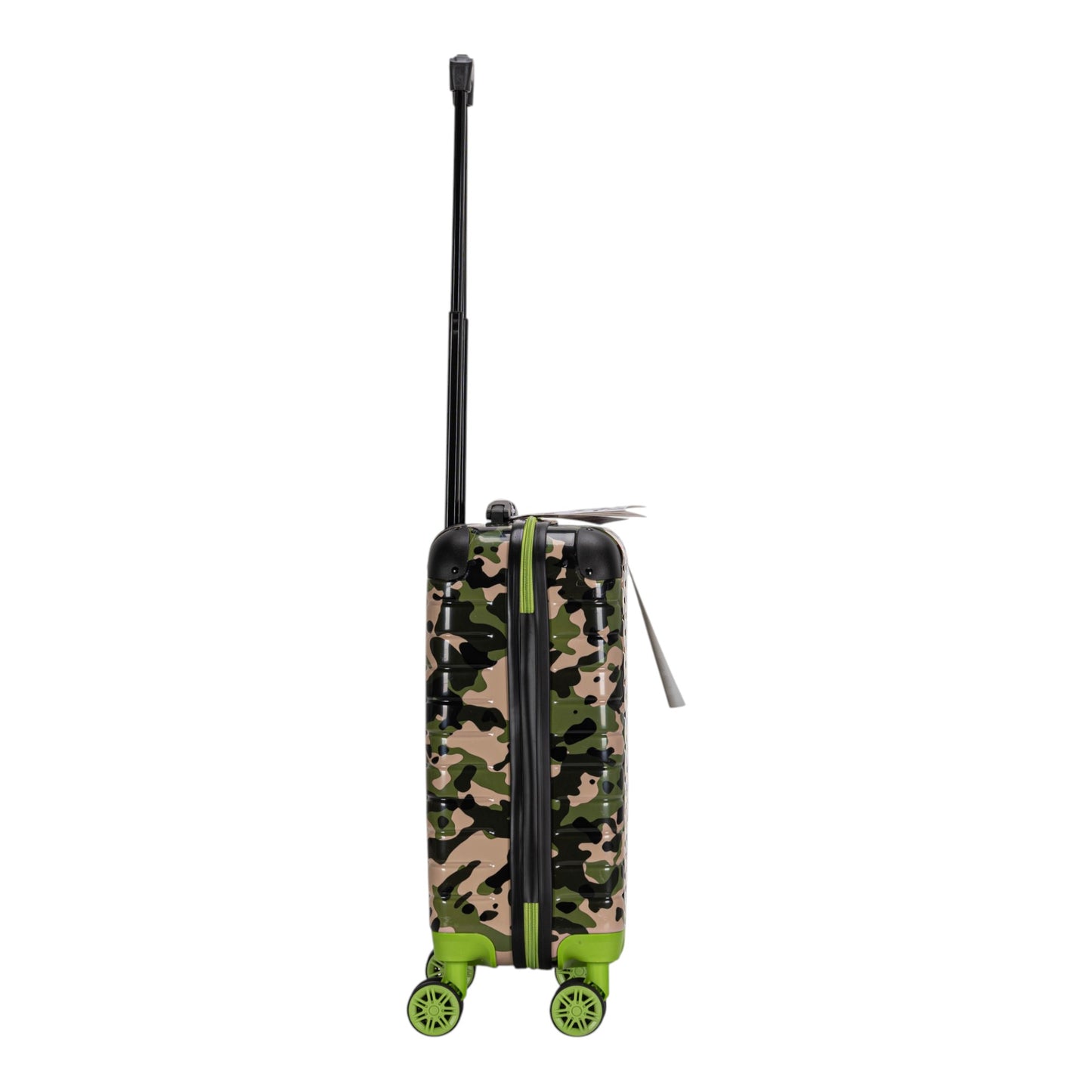 Eagle Camouflage Print Lightweight 4 Wheel ABS Hard Shell Luggage Suitcase Green
