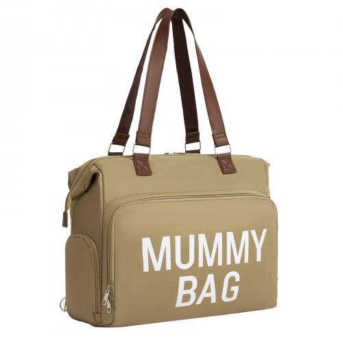 Kono BCK2503 khaki tote bag – front view