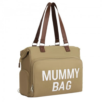 Kono BCK2503 khaki tote bag – front view