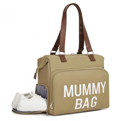 Kono BCK2503 khaki tote bag – detail view 13