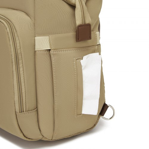 Kono BCK2503 khaki tote bag – detail view 8