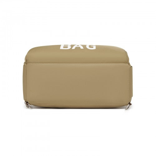 Kono BCK2503 khaki tote bag – detail view 4