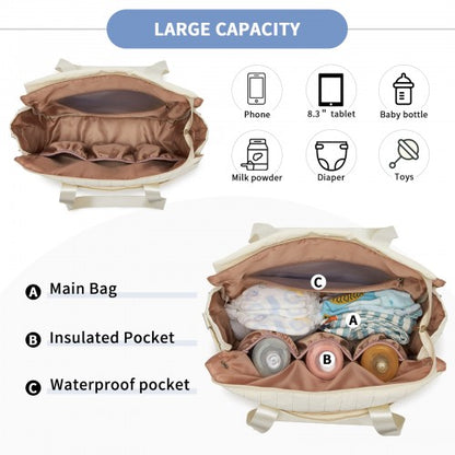 Miss Lulu BCM2517 beige bag – detail view 8
