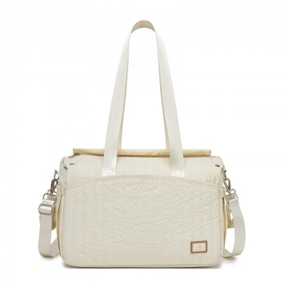Miss Lulu BCM2517 beige bag – side view