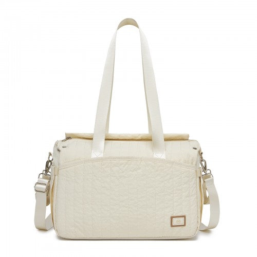 Miss Lulu BCM2517 beige bag – side view