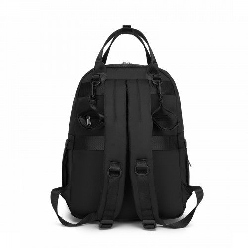 BCM2532 - Miss Lulu Stylish Multifunctional Baby Changing Backpack with Insulated Bottle Holders, Stroller Clips & Trolley Sleeve for Everyday & Travel