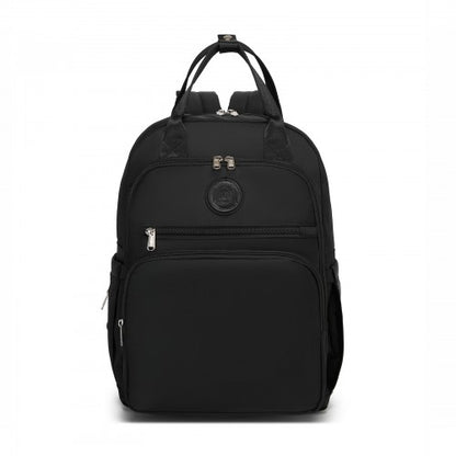 BCM2532 - Miss Lulu Stylish Multifunctional Baby Changing Backpack with Insulated Bottle Holders, Stroller Clips & Trolley Sleeve for Everyday & Travel