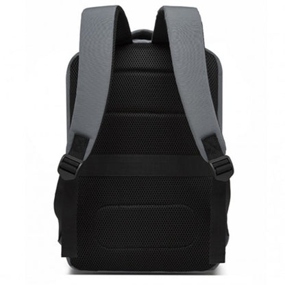 BPK2504 - Kono 20L Cabin Backpack with Red Trim for 15.6” Laptop – Water-Resistant Travel Daypack with Luggage Strap - Grey