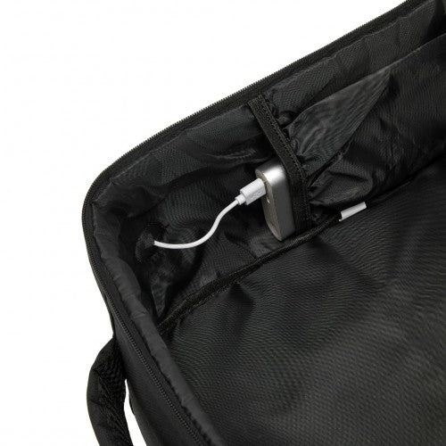 BPK2505 - Kono Urban Smart 15L Carry-On Backpack with Luggage Strap – Ideal for Travel, Work & Daily Commute - Black