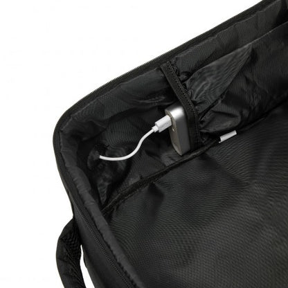 BPK2505 - Kono Urban Smart 15L Carry-On Backpack with Luggage Strap – Ideal for Travel, Work & Daily Commute - Black