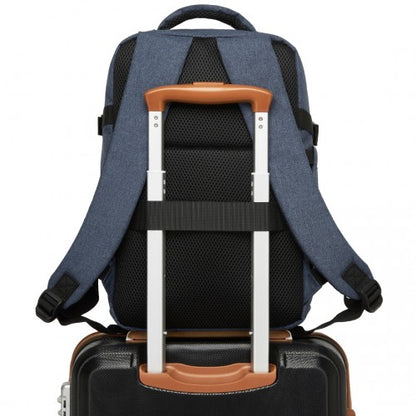 Kono BPK2505 navy backpack – detail view 4
