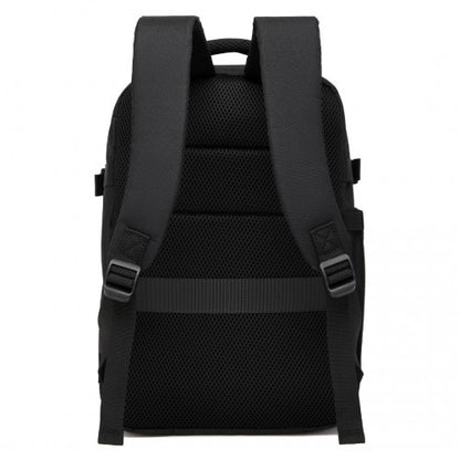 Kono BPK2505 black backpack – side view