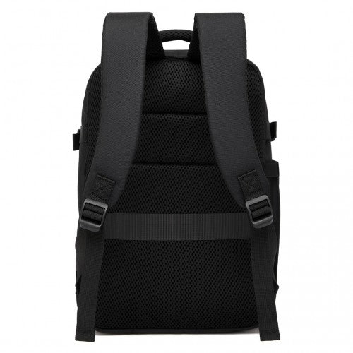 Kono BPK2505 black backpack – side view