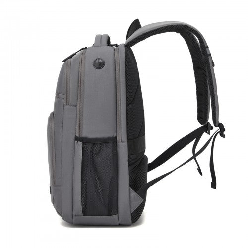 BPK2518 - Kono Laptop Backpack with 15.6" Laptop Compartment, Comfortable & Durable for Work and Business Trips - Grey