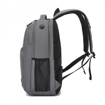 BPK2518 - Kono Laptop Backpack with 15.6" Laptop Compartment, Comfortable & Durable for Work and Business Trips - Grey
