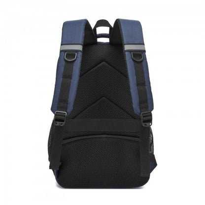 BPK2518 - Kono Laptop Backpack with 15.6" Laptop Compartment, Comfortable & Durable for Work and Business Trips - Navy