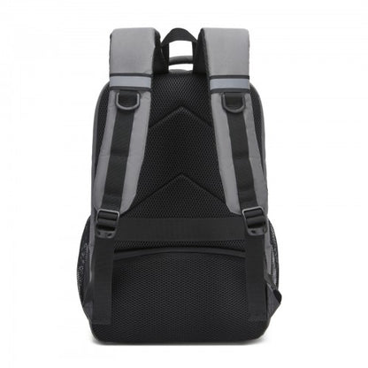BPK2518 - Kono Laptop Backpack with 15.6" Laptop Compartment, Comfortable & Durable for Work and Business Trips - Grey