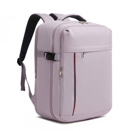 BPK2524 - Kono Spacious and Organised Personal-Item Backpack (40×30×20) with 15.6" Laptop Sleeve, Clamshell Main - Purple