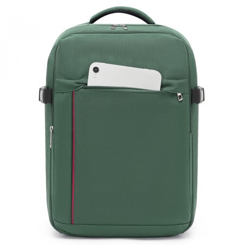 BPK2524 - Kono Spacious and Organised Personal-Item Backpack (40×30×20) with 15.6" Laptop Sleeve, Clamshell Main - Green
