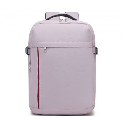BPK2524 - Kono Spacious and Organised Personal-Item Backpack (40×30×20) with 15.6" Laptop Sleeve, Clamshell Main - Purple