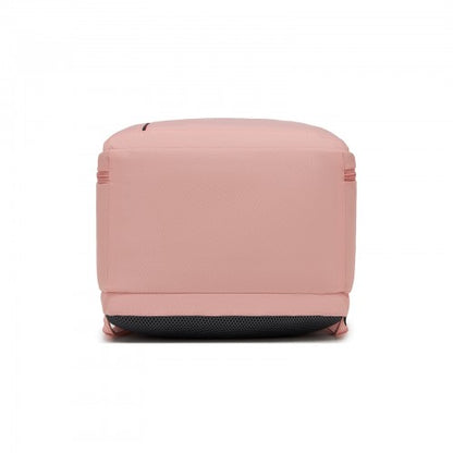 BPK2524 - Kono Spacious and Organised Personal-Item Backpack (40×30×20) with 15.6" Laptop Sleeve, Clamshell Main - Pink