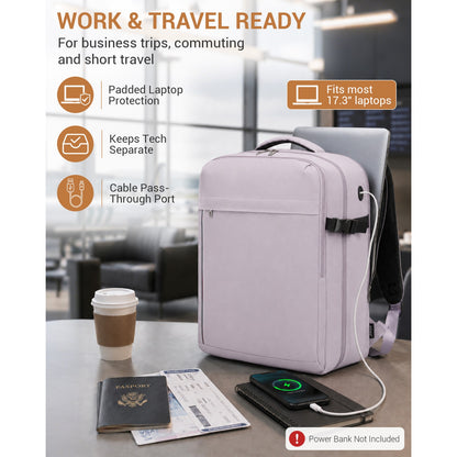 BPK2524L - Kono 32L Upgraded Large Cabin Backpack for 17.3 Inch Laptop