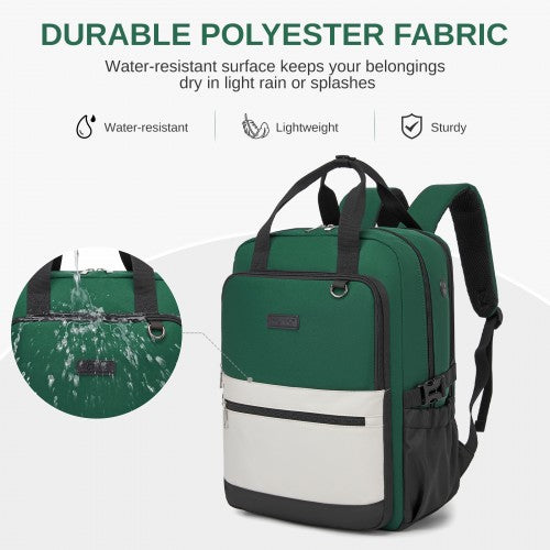 Kono BPK2527 black laptop backpack – detail view 4