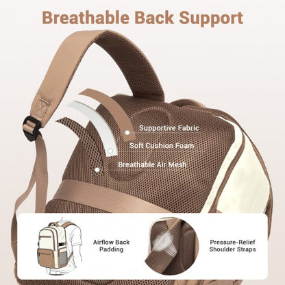 BPK2529 - Kono Compact 15.6" Laptop Travel Backpack - 40x30x20cm, Fits Under Seat Storage, with Trolley Sleeve