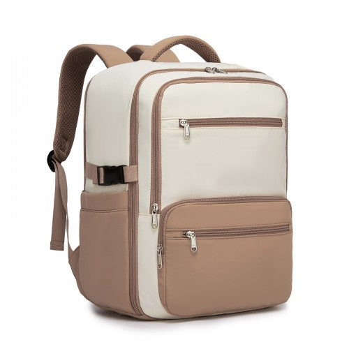 BPK2529 - Kono Compact 15.6" Laptop Travel Backpack - 40x30x20cm, Fits Under Seat Storage, with Trolley Sleeve