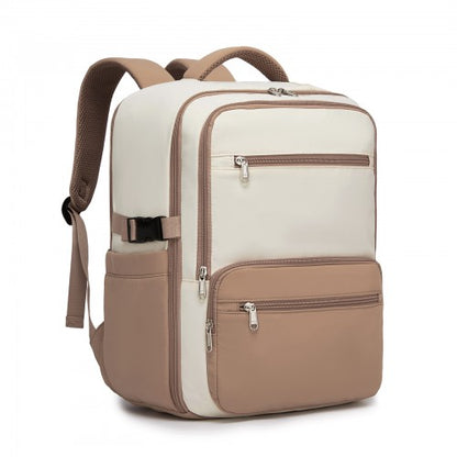 BPK2529 - Kono Compact 15.6" Laptop Travel Backpack - 40x30x20cm, Fits Under Seat Storage, with Trolley Sleeve
