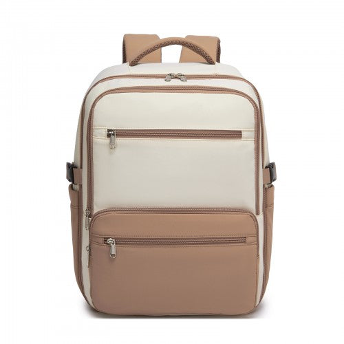 BPK2529 - Kono Compact 15.6" Laptop Travel Backpack - 40x30x20cm, Fits Under Seat Storage, with Trolley Sleeve