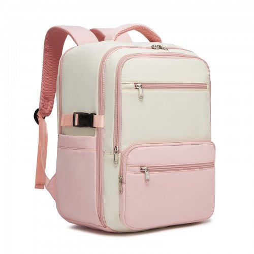 BPK2529 - Kono Compact 15.6" Laptop Travel Backpack - 40x30x20cm, Fits Under Seat Storage, with Trolley Sleeve