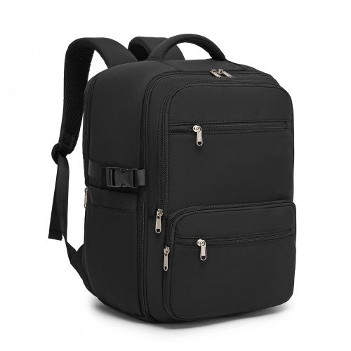BPK2529 - Kono Compact 15.6" Laptop Travel Backpack - 40x30x20cm, Fits Under Seat Storage, with Trolley Sleeve