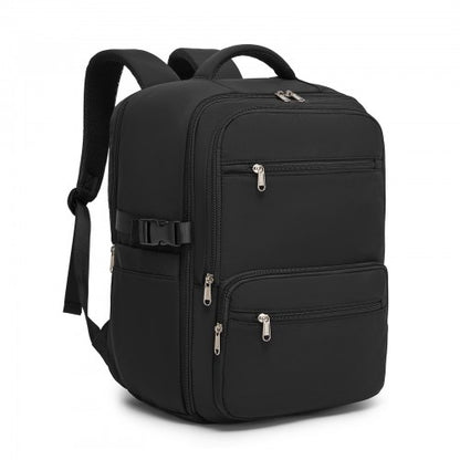 BPK2529 - Kono Compact 15.6" Laptop Travel Backpack - 40x30x20cm, Fits Under Seat Storage, with Trolley Sleeve