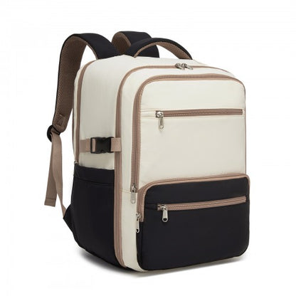 BPK2529 - Kono Compact 15.6" Laptop Travel Backpack - 40x30x20cm, Fits Under Seat Storage, with Trolley Sleeve
