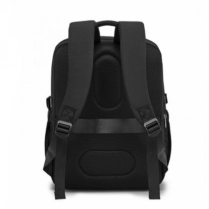 BPK2529 - Kono Compact 15.6" Laptop Travel Backpack - 40x30x20cm, Fits Under Seat Storage, with Trolley Sleeve