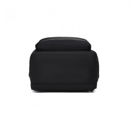 Kono BPK2530 black laptop backpack – detail view 5