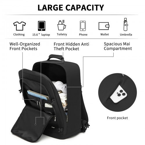 BPK2531L - Kono Multi-purpose Business Large Backpack–Fits 15.6" Laptop, Ideal for Work, Travel & Daily Commute